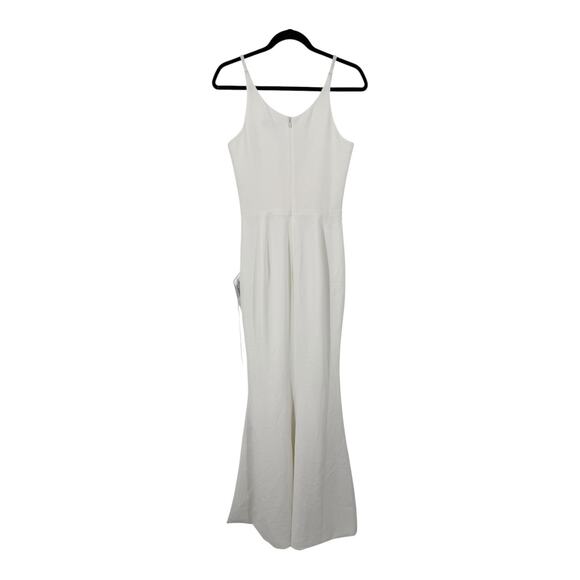 Dress the Population Iris Slit crepe gown dress off white Small S - Picture 5 of 8